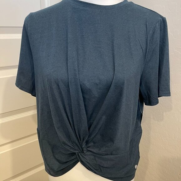 Stretchtherules Knotted T-Shirt in Blue - Size Large - NWT (311) - Picture 2 of 8